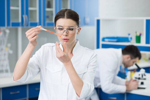 scientist working in lab