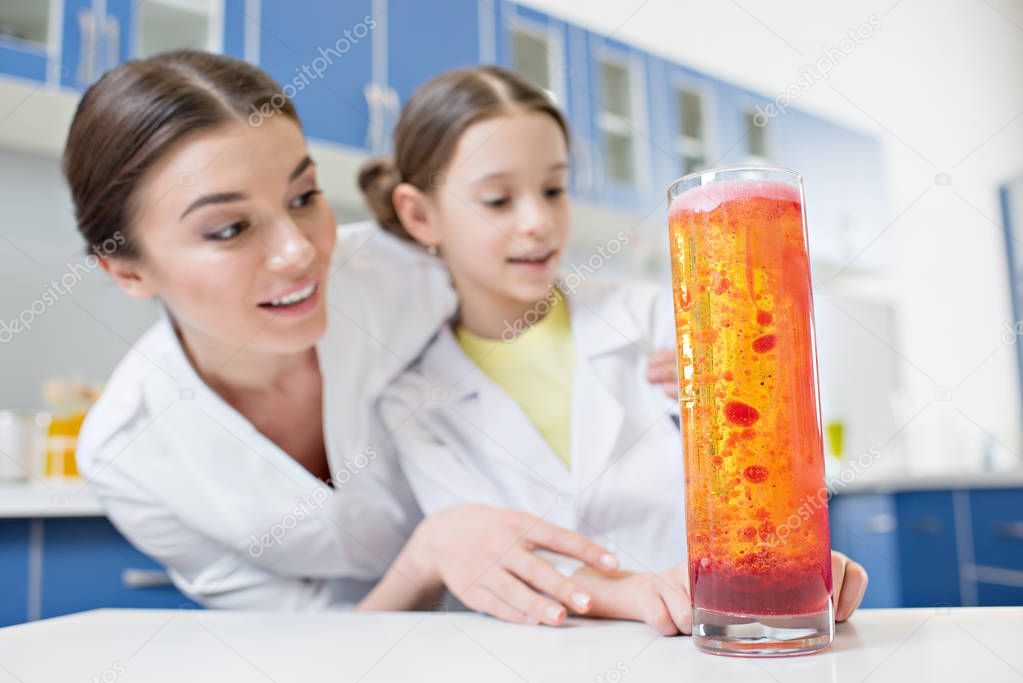 scientists making experiment