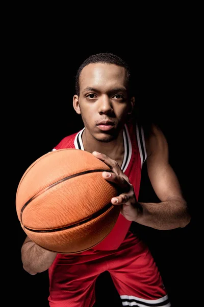 Jugador de baloncesto con pelota —  Fotos de Stock