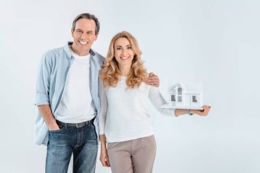 couple with house model clipart