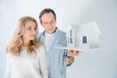 couple with house model clipart