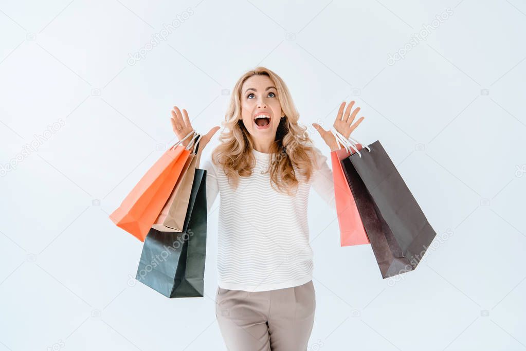 Woman with shopping bags 