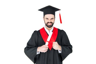 Öğrenci holding diploma 