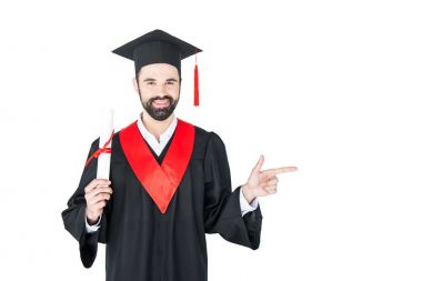 Öğrenci holding diploma 