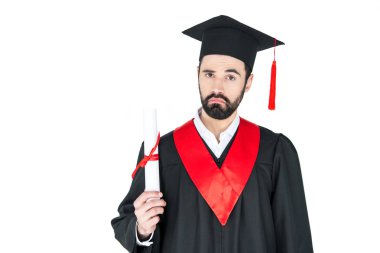 Öğrenci holding diploma 