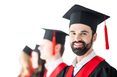Öğrenci mezuniyet Cap diploması ile