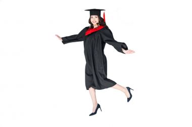 Öğrenci mezuniyet Cap diploması ile