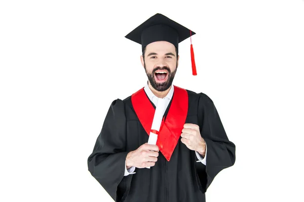 Student mit Diplom — Stockfoto