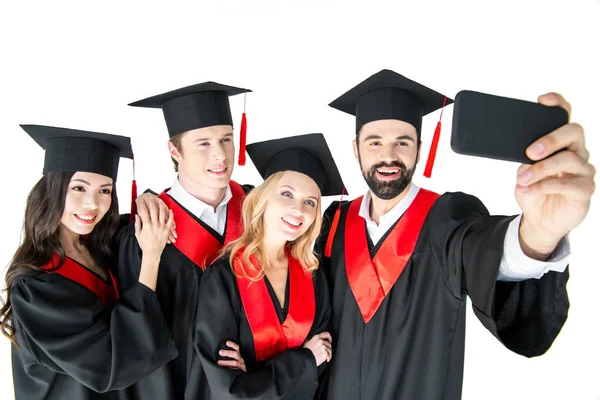 Estudantes a tirar selfie — Fotografia de Stock