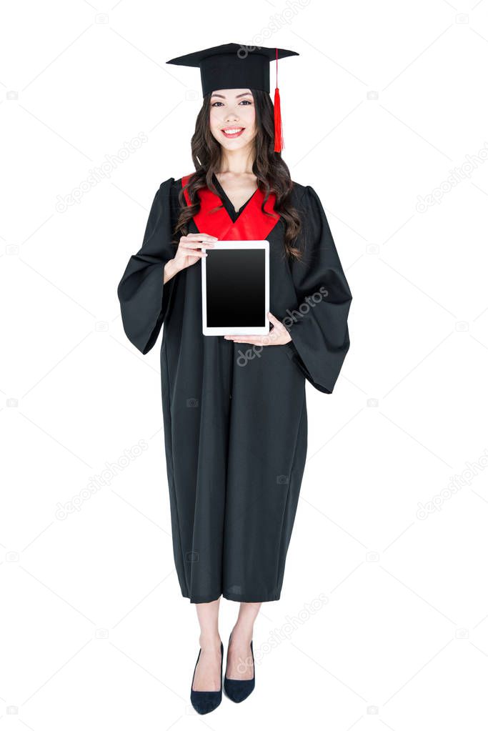 Student with digital tablet 