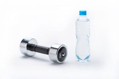 spor malzemeleri üzerine beyaz izole