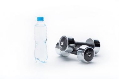 spor malzemeleri üzerine beyaz izole