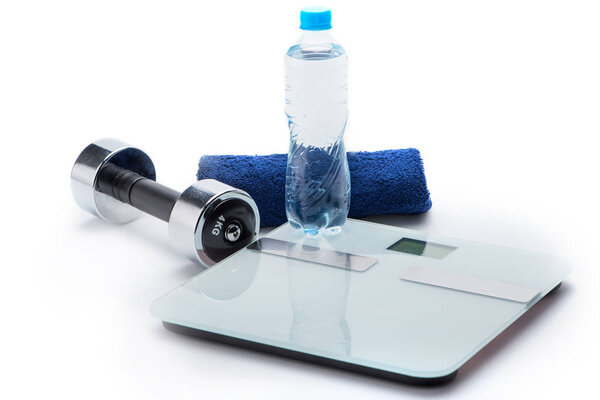 sports equipment isolated on white 