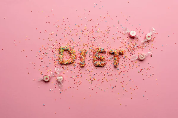 Palabra dieta de dulces — Foto de stock gratuita