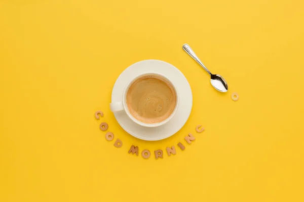 Φλιτζάνι φρέσκο καφέ — Φωτογραφία Αρχείου