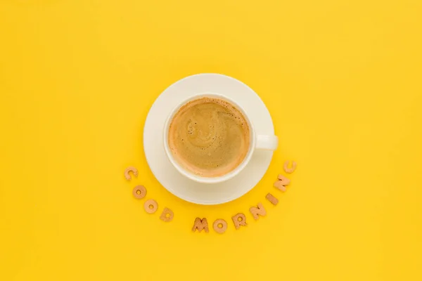 Kopje verse koffie — Stockfoto
