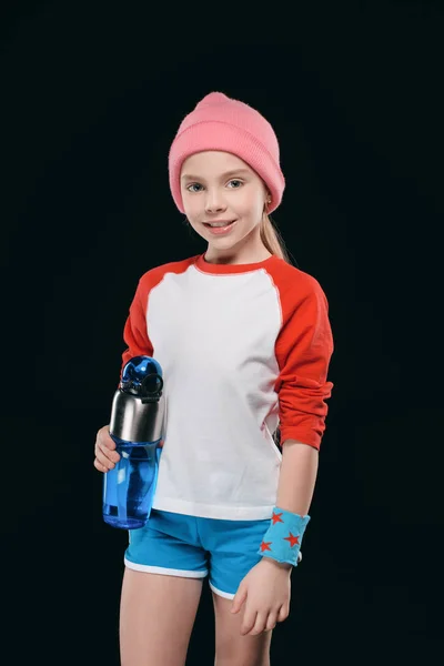 Girl with sport bottle — Free Stock Photo