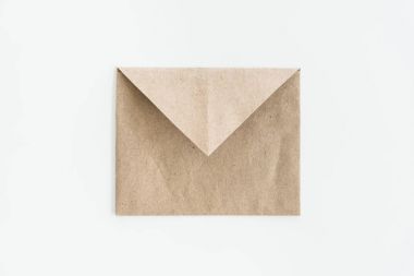 top view of kraft envelope clipart