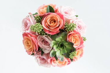 Beautiful bouquet of roses clipart