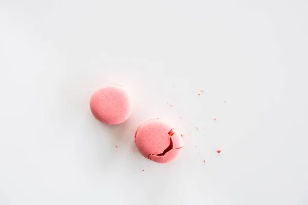 Deliciosos macarons rosa — Fotografia de Stock