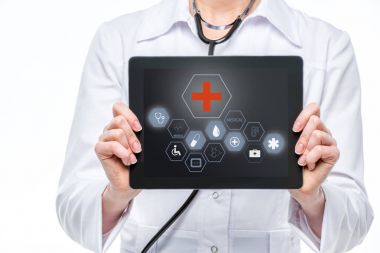 Doktor ile dijital tablet