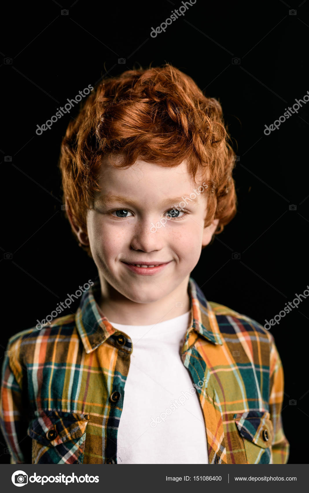 Adorable redhead boy — Stock Photo © IgorTishenko #151086400