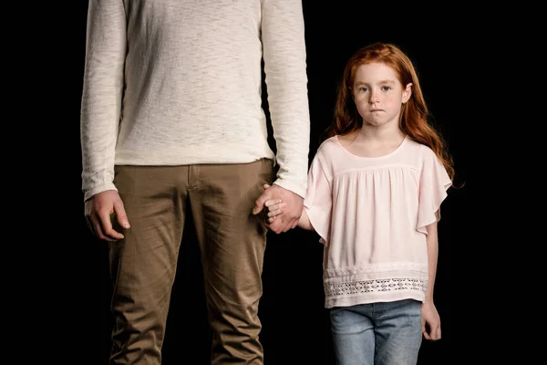 Father with redhead daughter — Free Stock Photo