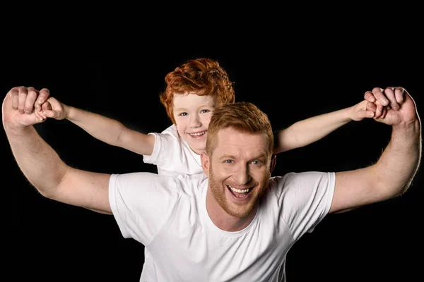 Feliz padre con hijo — Foto de Stock