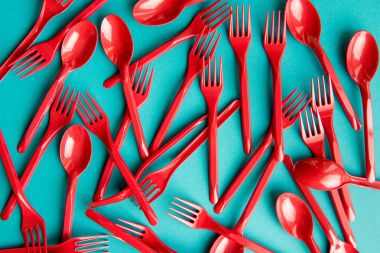various plastic cutlery clipart
