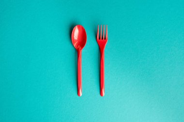 various plastic cutlery clipart