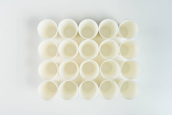 Set of plastic cups 