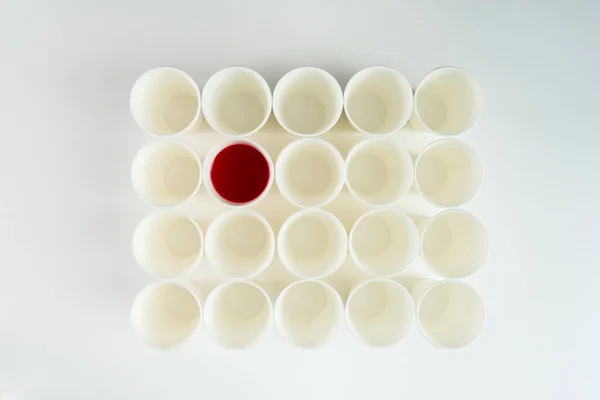 Set of plastic cups — Stock Photo, Image