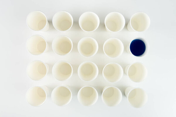 Set of plastic cups 