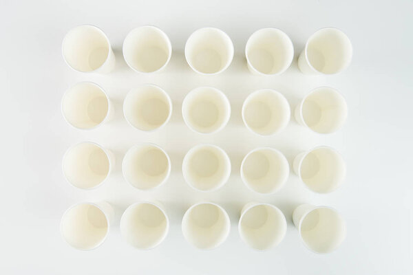 Set of plastic cups 