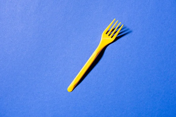 Disposable plastic fork — Stock Photo, Image