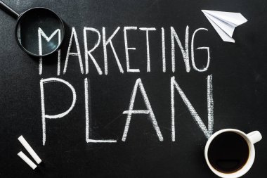 Marketing plan lettering 