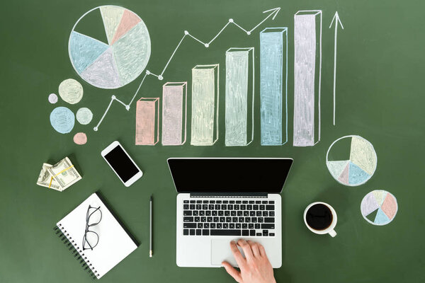 Person using devices 