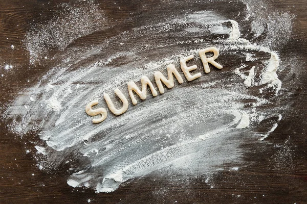 クッキーから単語夏 — ストック写真