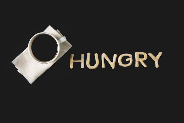 lettering and coffee cup