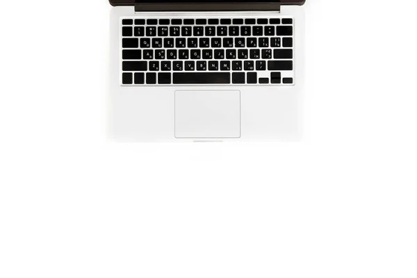 Bovenaanzicht van laptop — Stockfoto