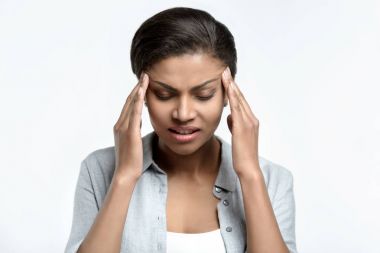 african american woman with headache