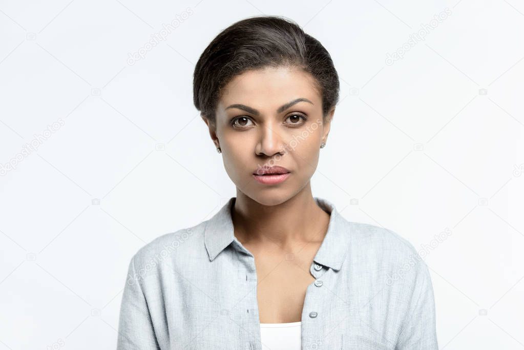 young african american woman posing