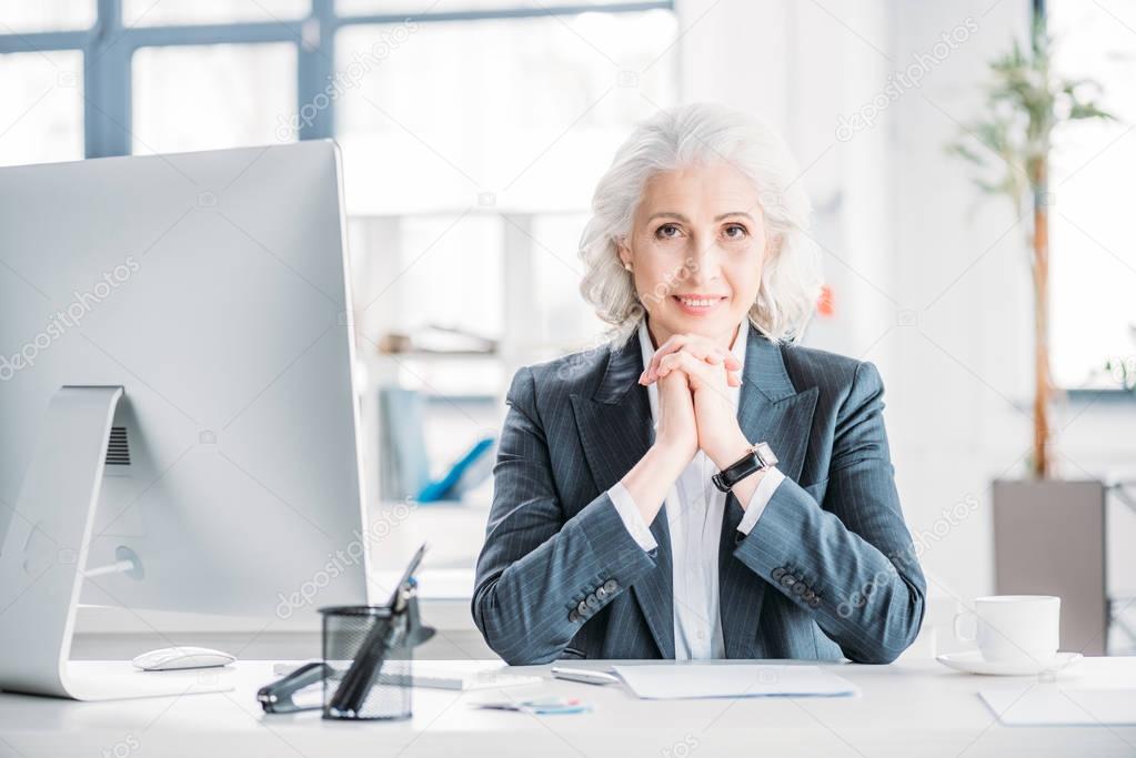 Senior businesswoman at workplace 