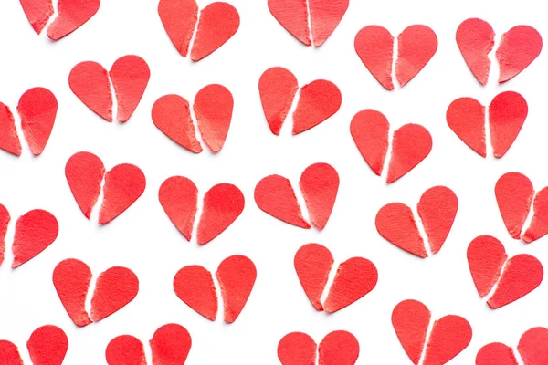 Monte de corações vermelhos — Fotografia de Stock