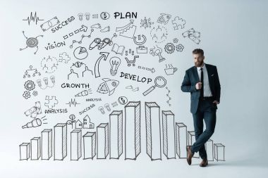 Şık sakallı işadamı