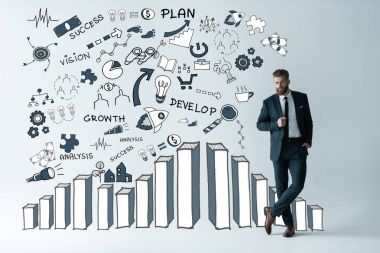 Şık sakallı işadamı