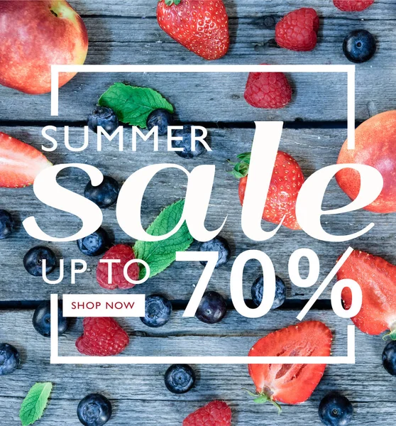 Banner de venda de verão — Fotografia de Stock