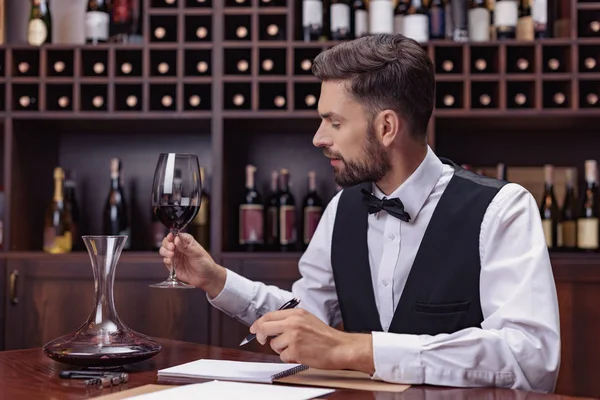 Sommelier tasting wine — Stock Photo © IgorTishenko #161947386