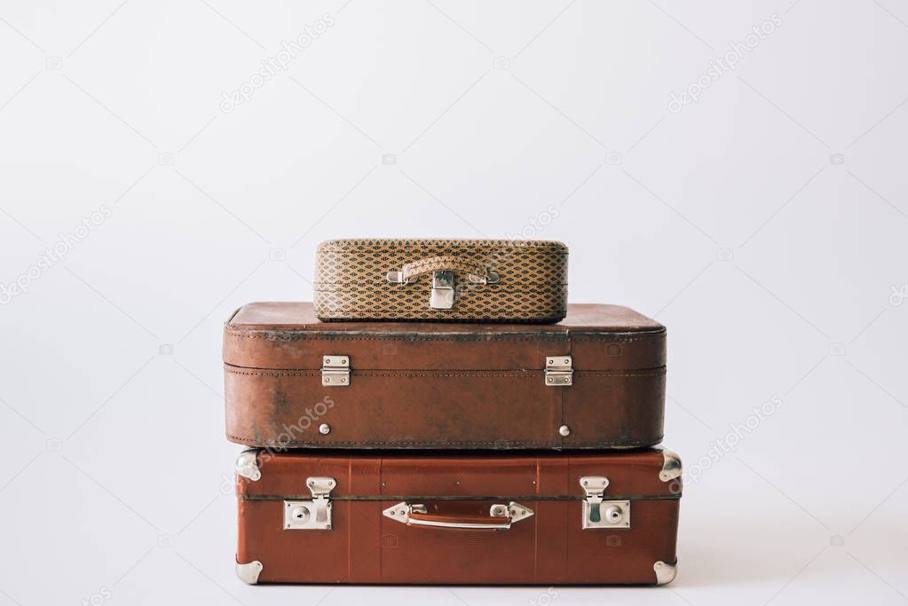 vintage leather suitcases