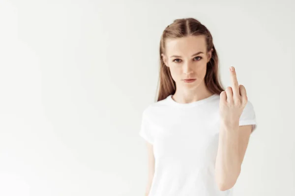 Middle finger — Stock Photo, Image